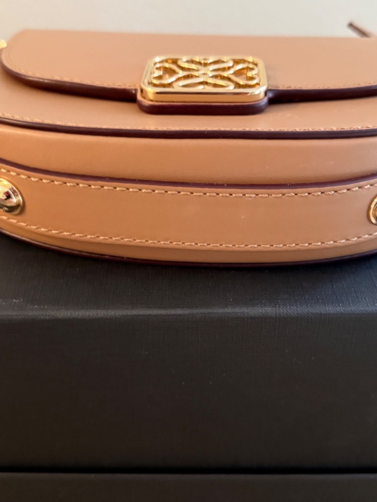 Strathberry Mini Bay Caramel Crossbody Leather Bag - Excellent Condition — image 3 of 8